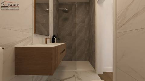 Apartamento T3 com terraço, jacuzzi e garagem em fase de construção
