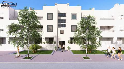 Apartamento T3 com terraço, jacuzzi e garagem em fase de construção