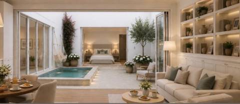 Apartamento T2 com Vista para a Ria Formosa, com logradouro e piscina em Vila Real de Santo António