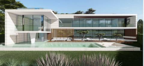 Projeto de casa personalizada por Vasco Vieira Architects