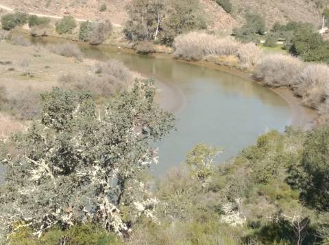 TERRENO COM 9.240 M2 COM FURO E ELETRICIDADE - JUNTO A FOZ E RIO GUADIANA - FOZ DE ODELEITE - ALGARVE