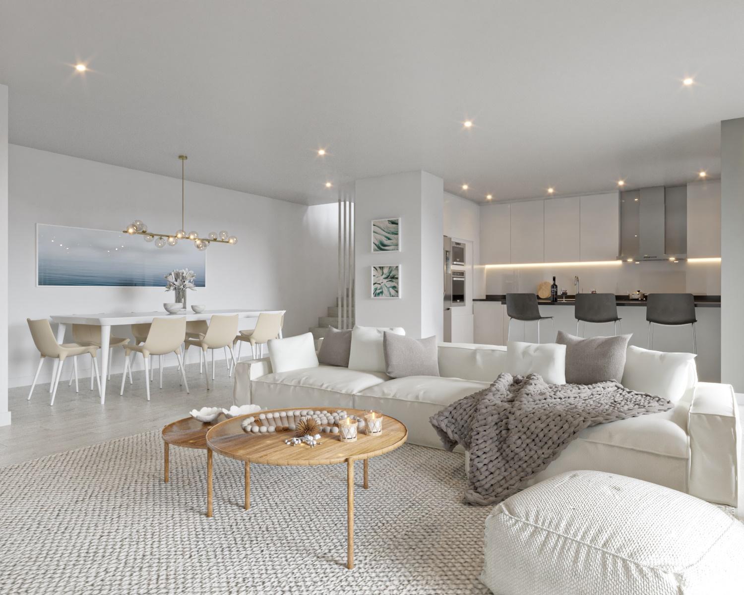 Penthouse T4+1 novo com piscina privativa e garagem em box