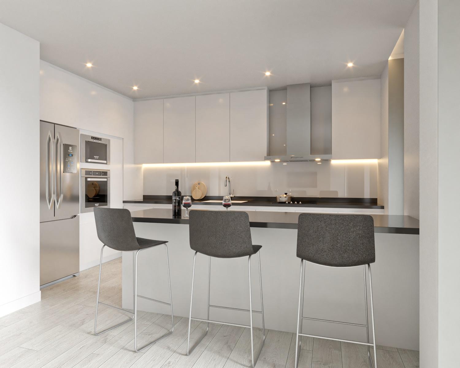 Penthouse T4+1 novo com piscina privativa e garagem em box