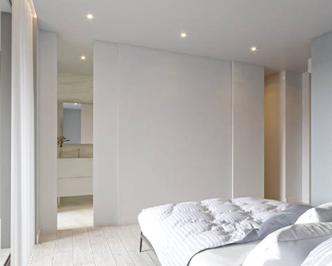 Penthouse T4+1 novo com piscina privativa e garagem em box