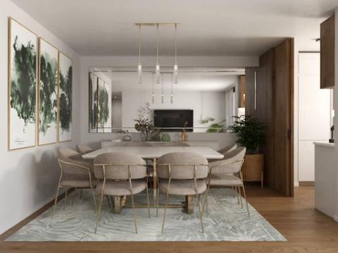 Apartamento T2 com 119 m2, varandas de 13 m2 e terraço de 6m2