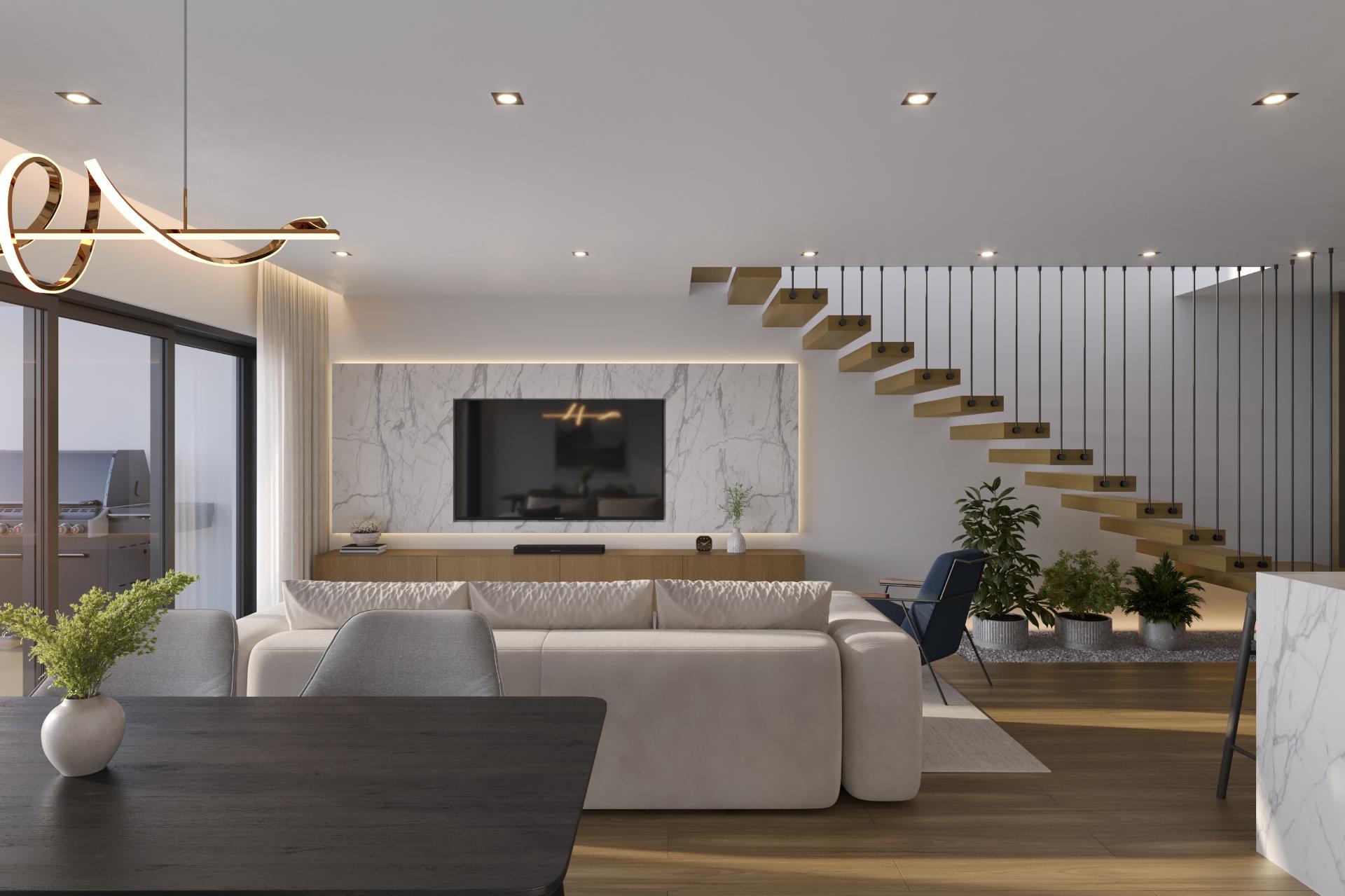 Apartamento T3, top, floor, no 2.º andar, vista mar, em empreendimento de luxo com piscinas, SPA, jardim e ginásio em Tavira