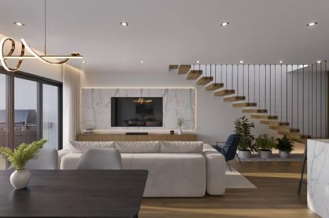 Apartamento T3, top, floor, no 2.º andar, vista mar, em empreendimento de luxo com piscinas, SPA, jardim e ginásio em Tavira