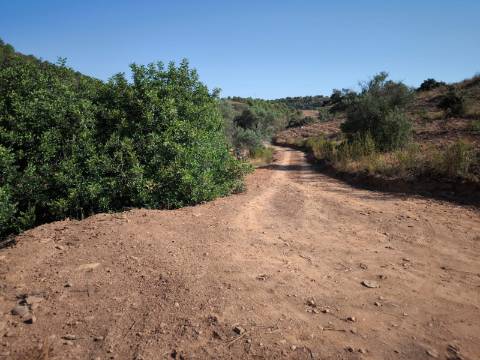 TERRENO RUSTICO COM 27.260 M2 - COM POÇO - COM POSSIBILIDADE DE CONSTRUÇÃO DE APOIO AGRICOLA - EM ODELEITE - CASTRO MARIM - ALGARVE
