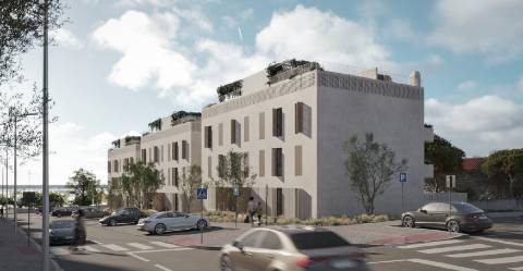 Apartamento T2 com terraço privativo - em Construção - Fuseta - Olhão