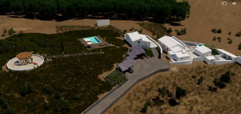 MORADIA ISOLADA COM 18.240 M2 DE TERRENO COM ÁRMAZEM PARA RECONSTRUIR - BELICHE - CASTRO MARIM - ALGARVE