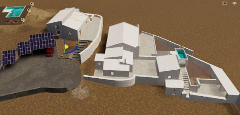 MORADIA ISOLADA COM 18.240 M2 DE TERRENO COM ÁRMAZEM PARA RECONSTRUIR - BELICHE - CASTRO MARIM - ALGARVE