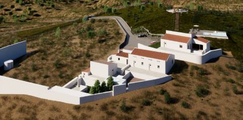 MORADIA ISOLADA COM 18.240 M2 DE TERRENO COM ÁRMAZEM PARA RECONSTRUIR - BELICHE - CASTRO MARIM - ALGARVE