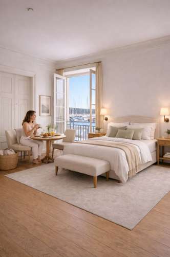 Apartamento T1 à venda com terraço em frente á marina de VRSA