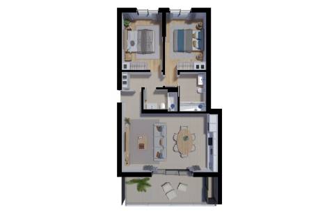 Apartamento T2 r/c com acabamentos de alta qualidade em empreendimento com piscina, Tavira