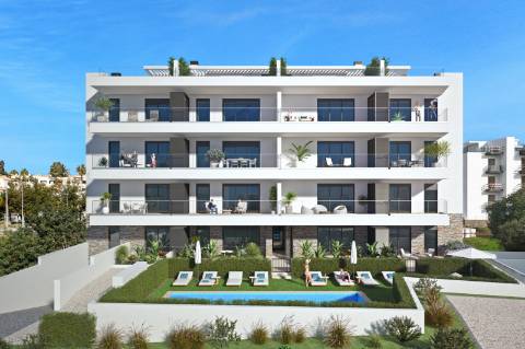 Espetacular apartamento T2, top floor, com um maravilhoso terraço privado com 58 m2 e uma fabulosa vista mar.