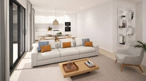 Apartamento T2, de 2.º andar, com duas varandas e muita luminosidade num empreendimento com piscina em Tavira