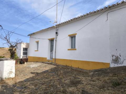 TERRENO DE 4600 M2 -COM FURO - POÇO - AGUA DA REDE ELETRICIDADE - NO MONTE DA CORTE DO GAGO - EM AZINHAL - CASTRO MARIM - ALGARVE