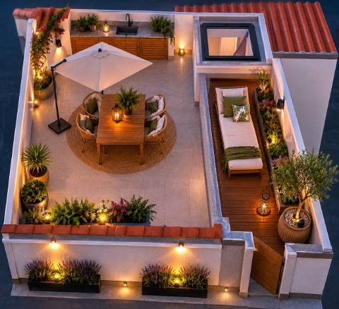 Moradia T1 de Luxo com Terraço Exclusivo no Centro de Loulé