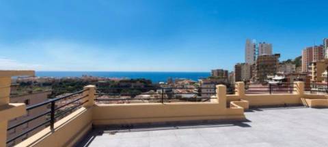 Penthouse duplex renovada na avenida da Bélgica no Mónaco