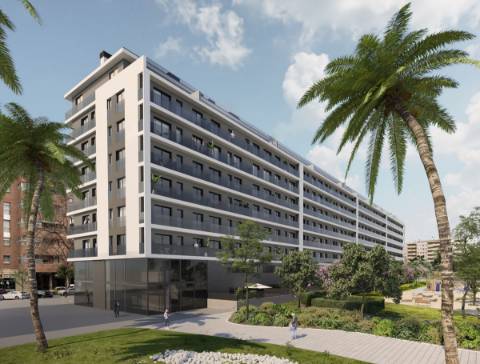 Apartamento T2 em construção, condomínio privado.