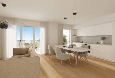 Apartamento T3 em construção, com parqueamento.