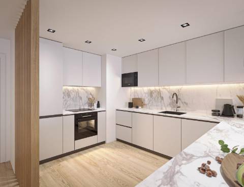 Apartamento T2 em construção, com parqueamento.