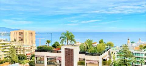 Penthouse soberba totalmente renovada localizada no centro de Monte Carlo