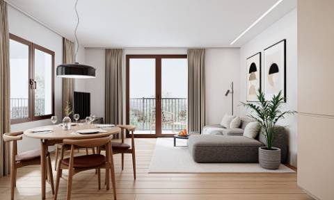 Apartamento T2, pronto a habitar.