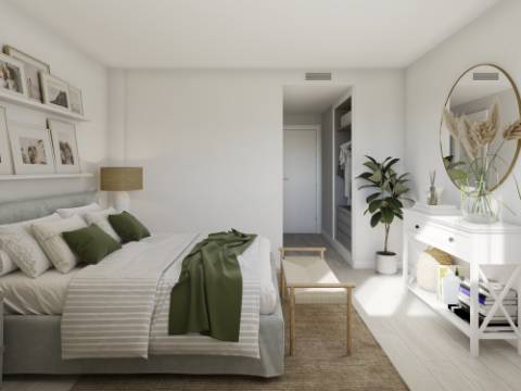 Apartamento 2 Quartos inserido no Golfe em condomínio fechado com piscina e jardim privado