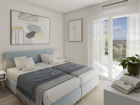 Apartamento 2 Quartos Ultimo piso inserido no Golfe em condomínio fechado com piscina e jardim