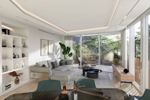 Apartamento T2 em construção, perto da praia.
