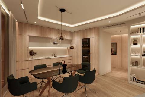 Apartamento T2 em construção, perto da praia.