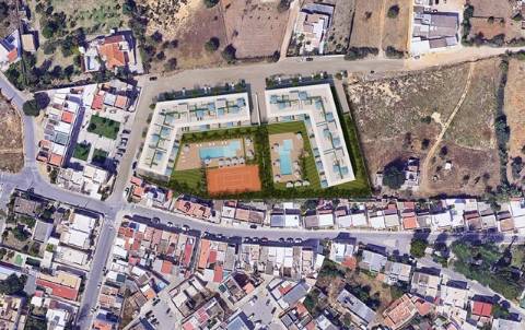 Terreno com projeto para construção de 80 apartamentos - Olhão, Algarve