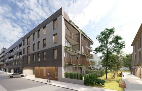 Apartamento T3 em construção, perto da praia.