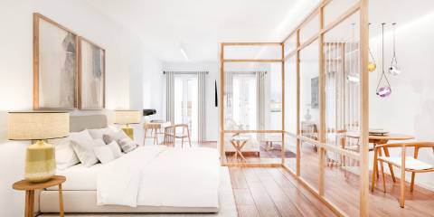 Apartamento T1+1 com varanda