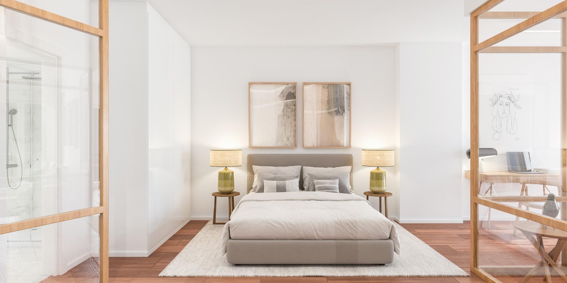 Apartamento T1+1 com varanda