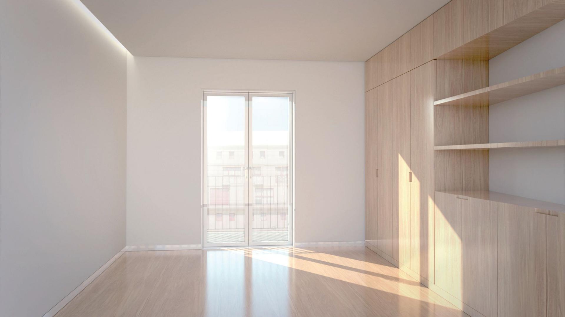 Apartamento T1 novo, localização central.