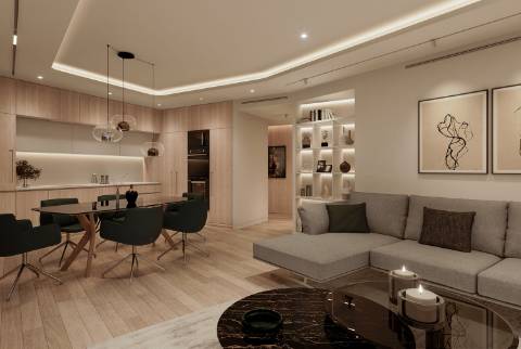 Apartamento T3 em construção, perto da praia.