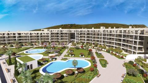 Moradia T2 com terraço e garagem.