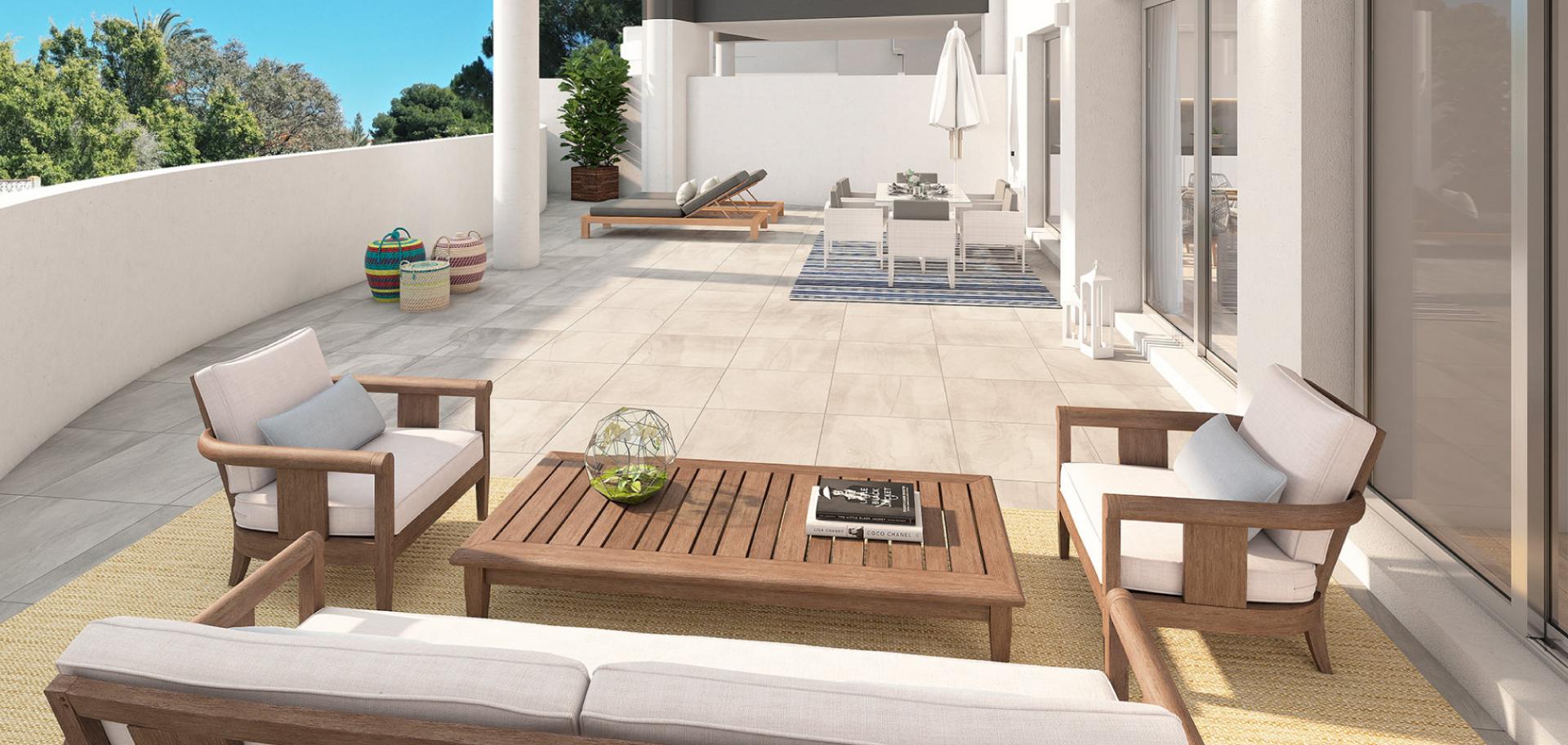 Moradia em banda T3, com terraço.