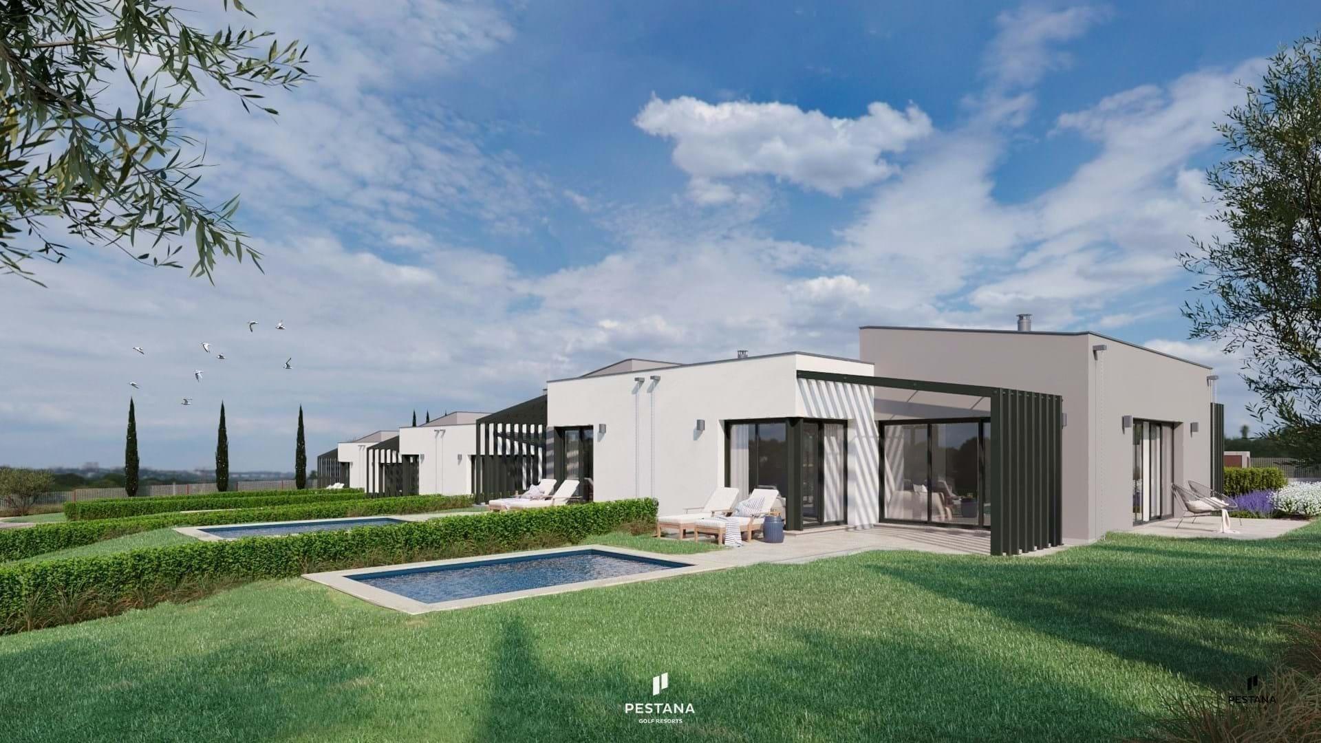 Moradia em banda de 2 quartos com piscina no Silves Golfe Resort - Algarve