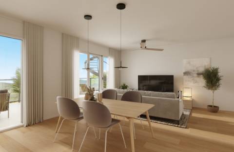 Apartamento T2 em construção, com parqueamento.