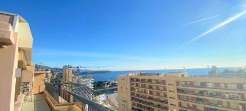Luxo totalmente renovado e muito brilhante penthouse/telhado de 3 quartos em Monte - Carlo