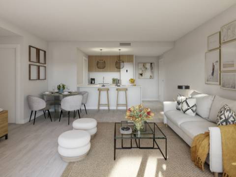 Moradias Geminadas 3 quartos com design moderno inseridos em condomínio com piscina