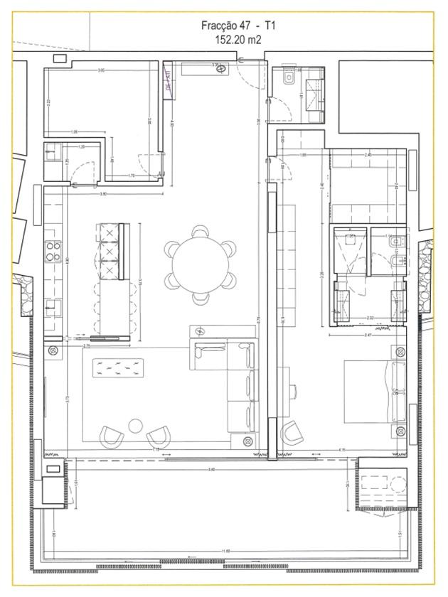 Apartamento T1+1 de Luxo na Estrada Monumental