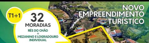 Projeto Turístico aprovado para 32 Moradias T1+1, com Logradouro e estacionamento privado