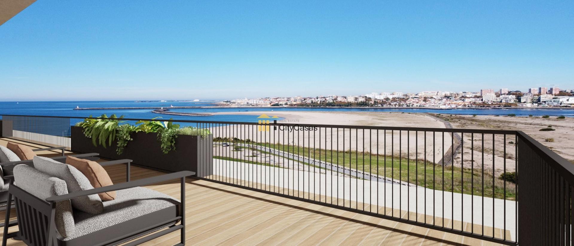 Apartamento T3 Novo | Vistas Panorâmicas Rio Douro e Mar