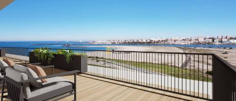 Penthouse T5 c/ Terraço| Novo | Vistas Panorâmicas Rio Douro e Mar