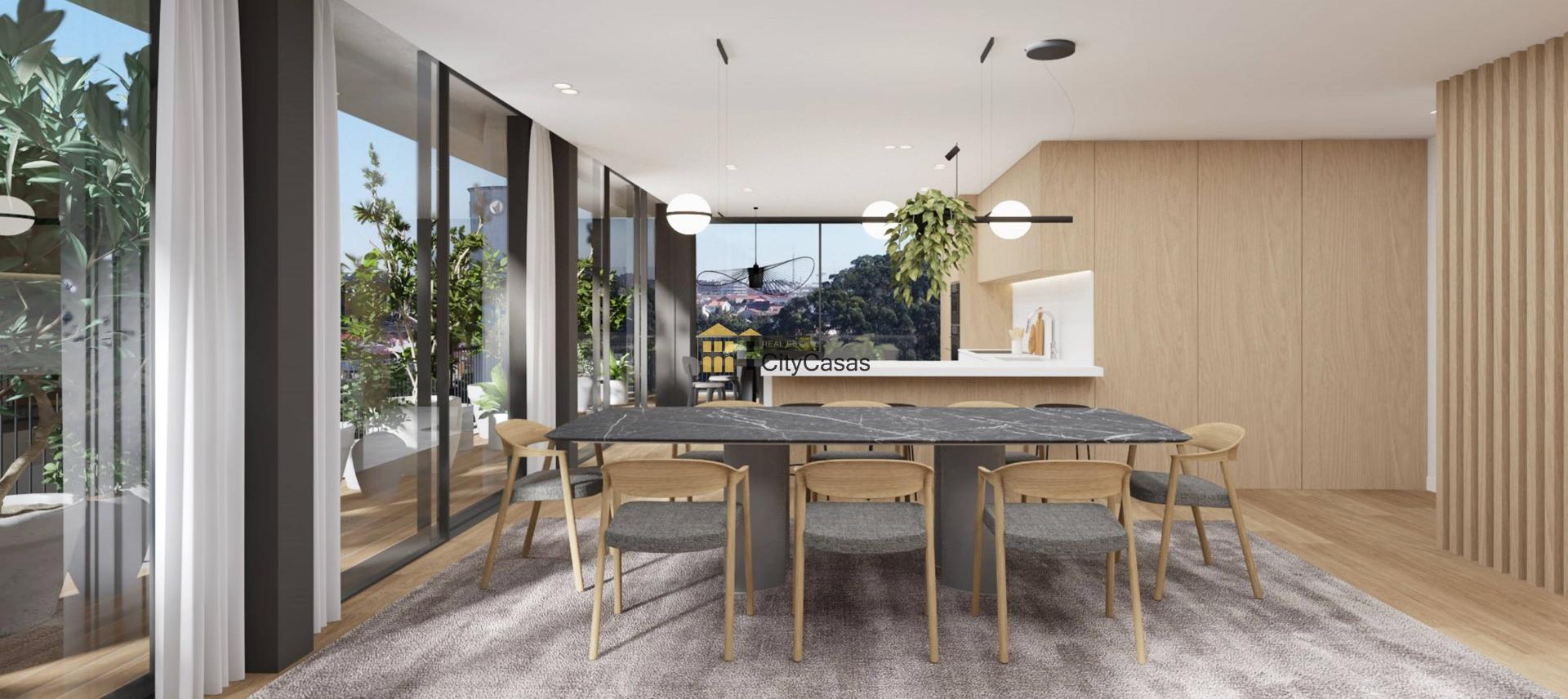 Penthouse T5 c/ Terraço| Novo | Vistas Panorâmicas Rio Douro e Mar