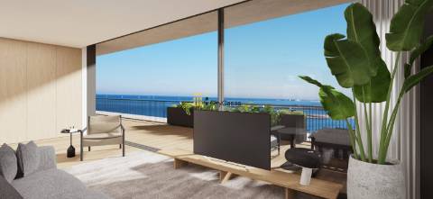 Penthouse T5 c/ Terraço| Novo | Vistas Panorâmicas Rio Douro e Mar